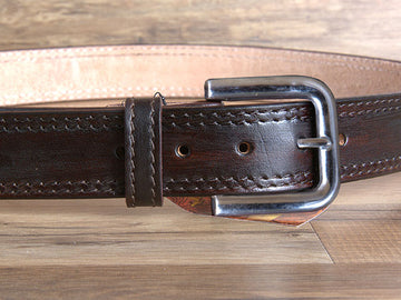 HILASON Western Genuine Leather Belt for Men Women Cowboy Cowgirl Handmade Unisex Full Grain Heavy Duty Tooled Belt for Jeans
